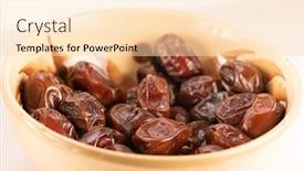  Presentation with date fruit - Slide deck with dry-brown-date-fruit background and a lemonade colored foreground