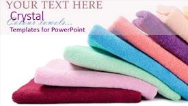  Presentation with clean - Theme consisting of dry clean - combined colour towels isolated background and a lemonade colored foreground