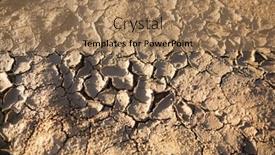  Presentation with water shortage - Colorful slide deck enhanced with dry-cracked-desert-the-global backdrop and a coral colored foreground