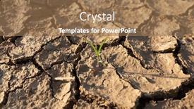  Presentation with water shortage - PPT layouts enhanced with dry-cracked-desert-the-global background and a coral colored foreground