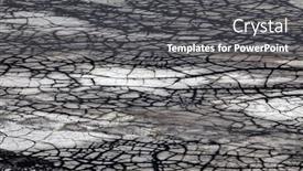  Presentation with drought - PPT layouts with dry-cracked-land-drought background and a dark gray colored foreground