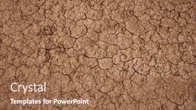  Presentation with drought - PPT layouts consisting of dry-cracked-soil-during-drought background and a coral colored foreground
