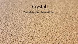  Presentation with cracking - PPT layouts enhanced with dry cracking drought earth lacking background and a coral colored foreground
