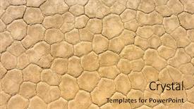 Presentation with cracking - Beautiful PPT layouts featuring dry cracking drought earth lacking backdrop and a yellow colored foreground