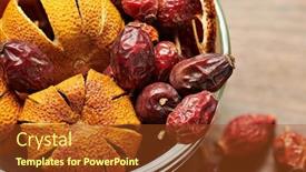  Presentation with dry - PPT theme with dry-dogrose-and-tangerine background and a tawny brown colored foreground