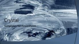  Presentation with blue abstract - Slide deck consisting of dry erase board - abstract blue background with stains background and a seafoam green colored foreground