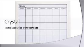  Presentation with blank backgroud - Cool new PPT theme with dry erase board - blank white calendar backdrop and a sky blue colored foreground