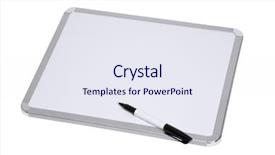  Presentation with dry erase board - Presentation design consisting of dry erase board - blank whiteboard with pen background and a sky blue colored foreground