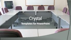  Presentation with dry erase board - Colorful slide set enhanced with dry erase board - conference room with the tables backdrop and a gray colored foreground