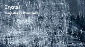  Presentation with dark blue - Slides enhanced with dry erase board - dark blue blackboard with formulas background and a ocean colored foreground