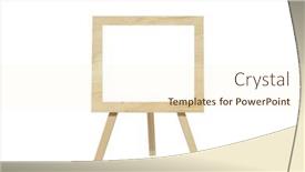  Presentation with dry erase board - PPT theme consisting of dry-erase-board-a-wooden background and a cream colored foreground