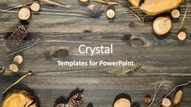  Presentation with nature countrysice - Colorful presentation design enhanced with dry evergreen forest - nature background backdrop and a  colored foreground