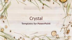  Presentation with nature - Colorful slide deck enhanced with dry evergreen forest - nature background backdrop and a  colored foreground