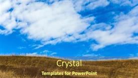  Presentation with tourism - Slide deck featuring dry-grass-and-cloudy-sky background and a tawny brown colored foreground