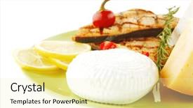  Presentation with pink green - Audience pleasing slides consisting of dry hot cheeses and pink backdrop and a soft green colored foreground