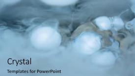  Presentation with smoke - Theme with dryice - alchemic bubbles and smoke background and a light blue colored foreground