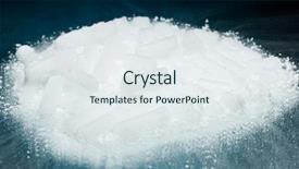  Presentation with dry ice - Slide deck consisting of cardic - dry ice on blue background background and a sky blue colored foreground