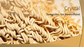  Presentation with instant noodles - Presentation theme consisting of dry-instant-noodles background and a lemonade colored foreground