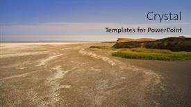  Presentation with swamp - Colorful PPT layouts enhanced with dry-lake-or-swamp backdrop and a teal colored foreground