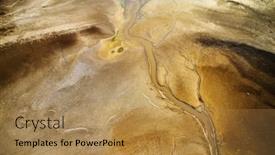  Presentation with natural disaster - Colorful PPT layouts enhanced with dry-lake-or-swamp backdrop and a coral colored foreground