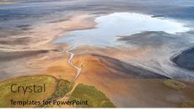  Presentation with swamp - Theme with dry-lake-or-swamp background and a gold colored foreground