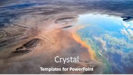  Presentation with natural disaster - Amazing slide set having dry-lake-or-swamp backdrop and a coral colored foreground