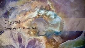  Presentation with natural disaster - Slide set consisting of dry-lake-or-swamp background and a coral colored foreground