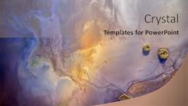  Presentation with natural disaster - Audience pleasing PPT theme consisting of dry-lake-or-swamp backdrop and a coral colored foreground