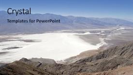  Presentation with death - Amazing slide deck having dry landscape - death valley national park california backdrop and a light blue colored foreground