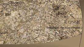  Presentation with land - Presentation design enhanced with dry-mud-land-with-yellow background and a coral colored foreground