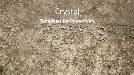  Presentation with dry - PPT theme having dry-mud-land-with-yellow background and a coral colored foreground