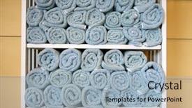  Presentation with spills - Slides having dry off wet people pet background and a light blue colored foreground