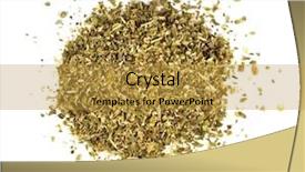  Presentation with oregano - Presentation theme consisting of dry oregano on white background background and a gold colored foreground