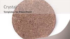  Presentation with compost - PPT theme featuring dry-peat-pellets-compressed-compost background and a lemonade colored foreground