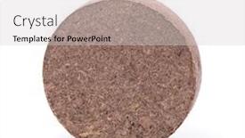  Presentation with compost - Theme consisting of dry-peat-pellets-compressed-compost background and a light gray colored foreground