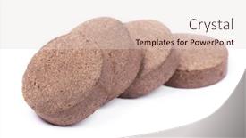  Presentation with compost - Audience pleasing slide set consisting of dry-peat-pellets-compressed-compost backdrop and a lemonade colored foreground