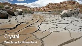  Presentation with arizona horseshoe bend colorado river - Presentation theme enhanced with dry river in arizona usa background and a  colored foreground