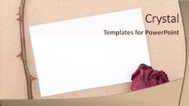  Presentation with dry - Slide set with dry rose with card background and a lemonade colored foreground