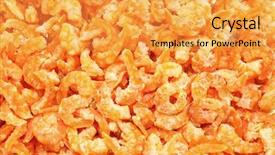  Presentation with export - Slide deck consisting of dry shrimp background and a yellow colored foreground