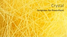  Presentation with italian food - Theme having dry-spaghetti-pasta-flying background and a yellow colored foreground