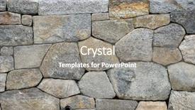  Presentation with pipe - Beautiful slides featuring dry stone wall and drain backdrop and a gray colored foreground