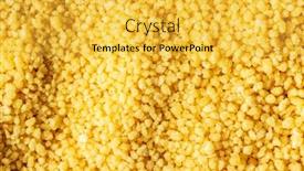  Presentation with couscous - Beautiful slide set featuring dry-yellow-couscous-texture backdrop and a yellow colored foreground