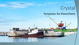  Presentation with ship repair - Theme enhanced with drydock-ship-repair-yard background and a arctic colored foreground