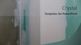  Presentation with hydrophobic - Beautiful PPT theme featuring drywall hydrophobic plasterboard in green plaster corner seam detail backdrop and a light gray colored foreground
