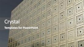  Presentation with paris france - Presentation theme having du monde arabe arab world background and a gray colored foreground