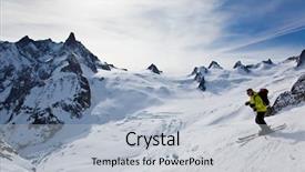  Presentation with moving snow - Slide deck having du plan vall e blanc background and a light gray colored foreground