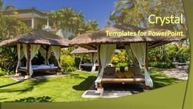  Presentation with bali nusa dua - Audience pleasing slides consisting of dua resort in bali indonesia backdrop and a tawny brown colored foreground