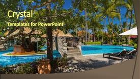  Presentation with bali nusa dua - PPT layouts enhanced with dua resort in bali indonesia background and a tawny brown colored foreground