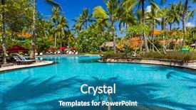  Presentation with bali nusa dua - Slides with dua resort in bali indonesia background and a teal colored foreground