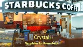  Presentation with cold coffee - Slide deck featuring dubai-april-18-2014-starbucks background and a tawny brown colored foreground